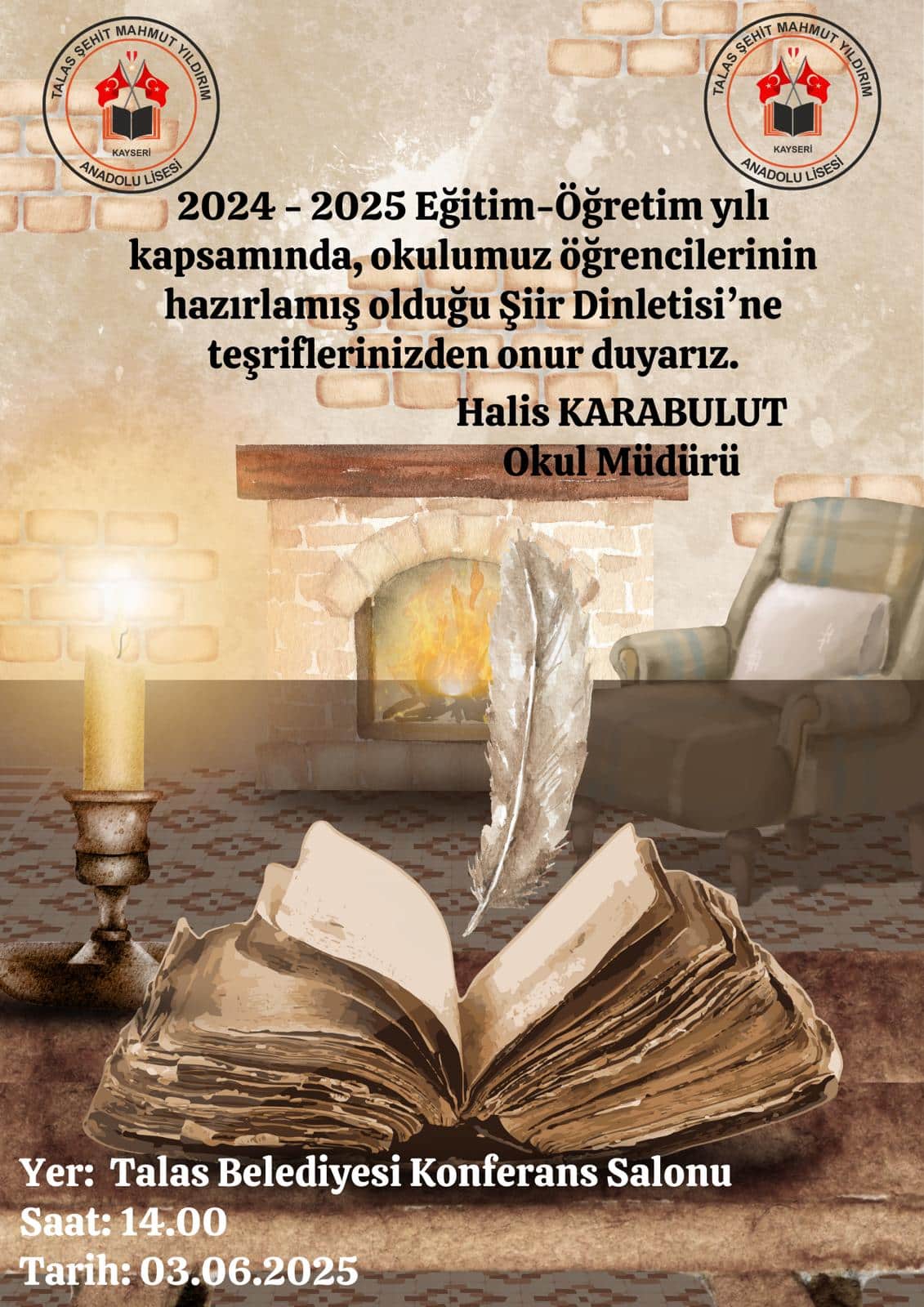 Şiir dinletisi daveti 